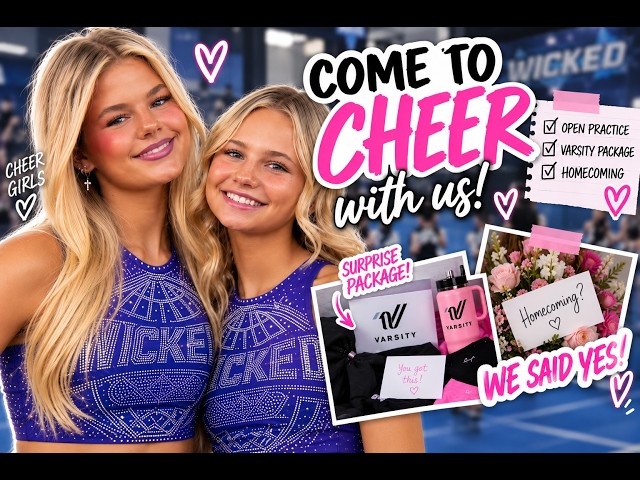 Come to Cheer Practice With Reese & Perri! 📣 + They Said YES to their dates for homecoming
