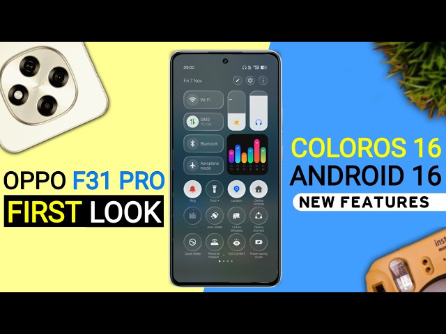 Oppo F31 Pro ColorOS 16 Update - 25+ Amazing Features | Android 16 New Update F31 Pro