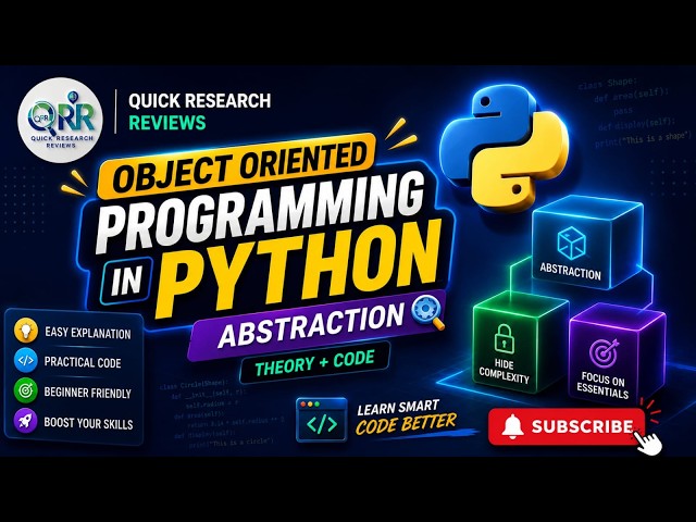 Python Abstraction Tutorial | OOP Concepts Explained with Code (Urdu/Hindi)