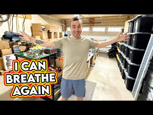 I can breathe again! Huge LEGO Garage Progress!