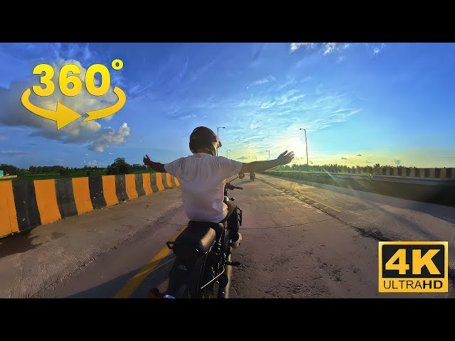 360 BIKE POV RIDE [8K 360° VR Video] | ENGINE SOUND ONLY