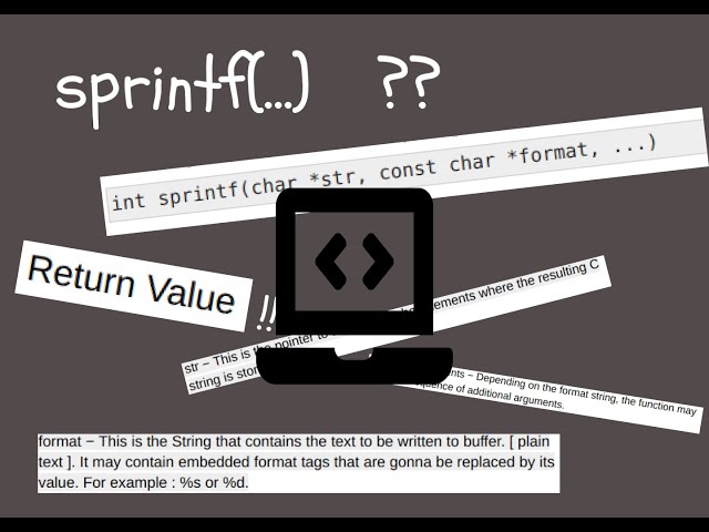 sprintf() - standard function from stdio.h