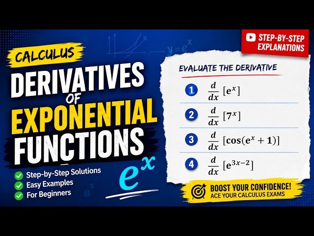 Derivative of Exponential Functions | Calculus Made Easy