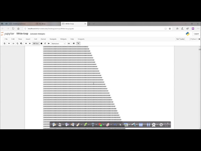 while loop