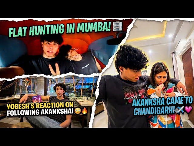 Dharmshala trip ❤️|| flat hunting in Mumbai 👀|| Yogesh's reaction to following Akanksha 😂||