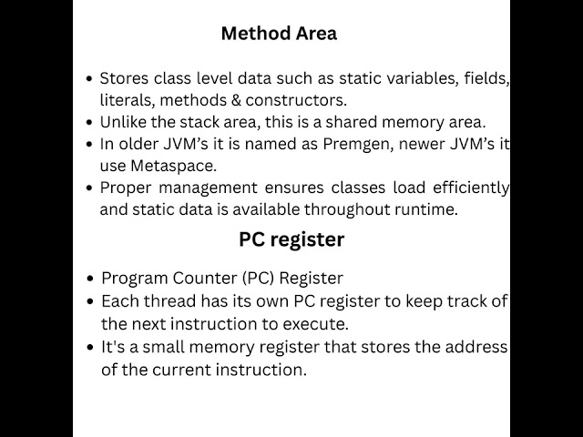 Java Memory Management- Full Interview Guide ✅ #javadevelopers #memorymanagement #coding