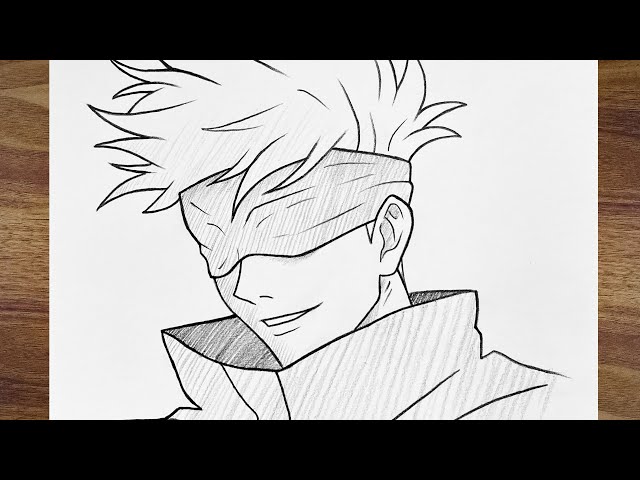 How to Draw Gojo Satoru | Easy Anime Drawing Tutorial