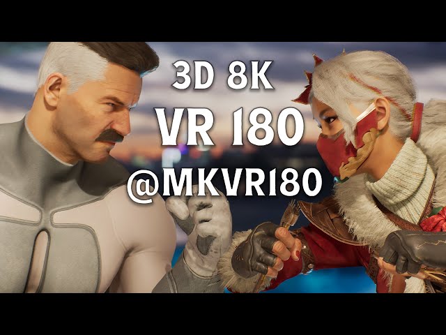 Mortal Kombat VR: Omni-Man vs Kitana (VR180 8K 3D Battle) | Epic Virtual Fight Scene (MQVR-26F)