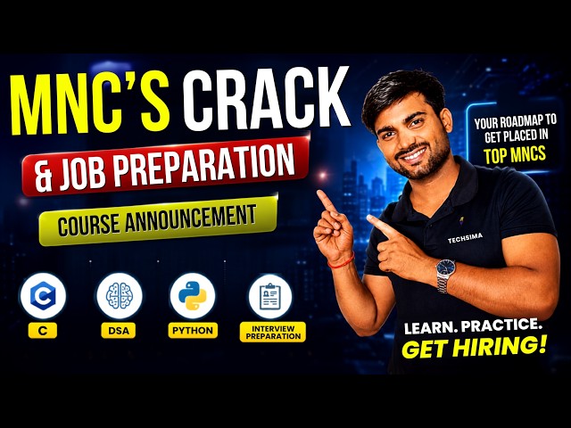 Crack Top MNCs with C, DSA & Python 🚀 Complete Job & Interview Preparation Course