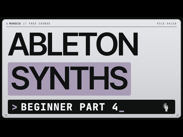 Ableton Synths Explained: Operator, Wavetable, Granulator (Part 4)