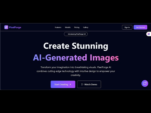PixelForge AI – Premium AI Image Generation SaaS (Next.js 16 + Framer Motion + Tailwind)