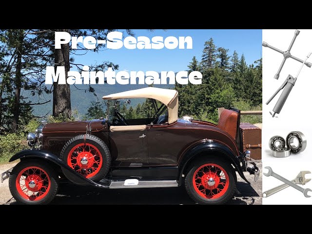 Model A Ford Preseason Maintenance. Continuing to prep the car for the summer tour season.