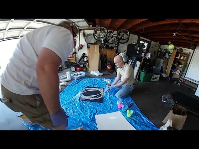 Shawn's Spiral Bucket Pour Art 360 video