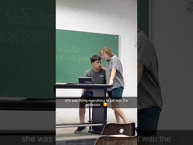 She flirted with the professor 😱 #coding #crush #codeschool #flirting #programmer #technology #css
