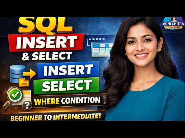 SQL INSERT & SELECT Explained in Tamil | Conditional Selection(WHERE Clause) @Agni_dev_hub