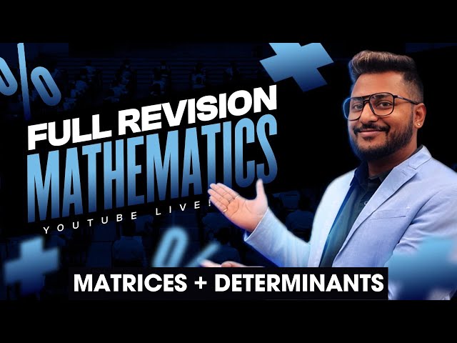 Matrices & Determinants in One Shot | ISC Class 12 | | Yash Maheshwari | Sure Shot 10 Marks