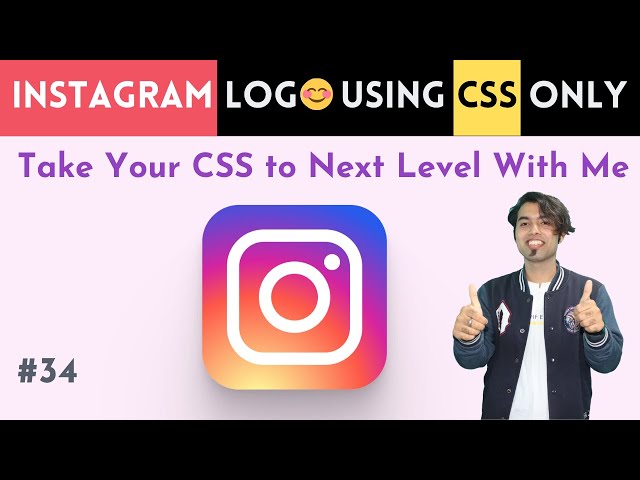 📸 Create INSTAGRAM Logo using  CSS Only 😍 CSS Master Series in Hindi #34