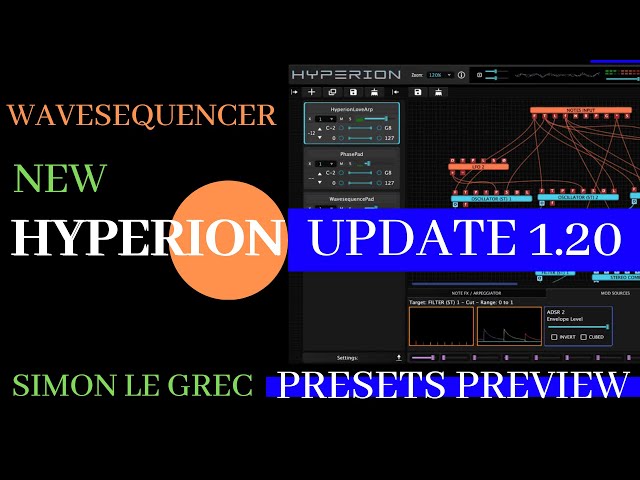Tracktion Software | Amazing Hyperion v1.20 | Presets Preview