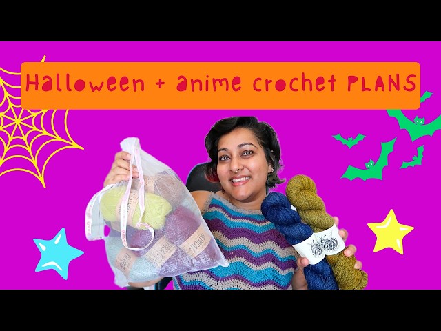 A BIG yarn haul 🧶✨️ Halloween + anime crochet project plans 👻🎃📺