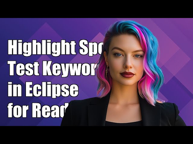 How to Highlight Spock Test Keywords in Eclipse for Better Readability