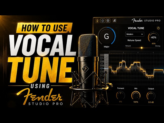How to Use Vocal Tune in Fender Studio Pro | Auto-Tune Vocals Tutorial
