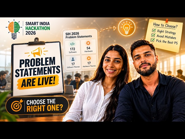 SIH 2026 Problem Statements Are LIVE 🏆 How to Choose the RIGHT One | SIH 2025 Finalists