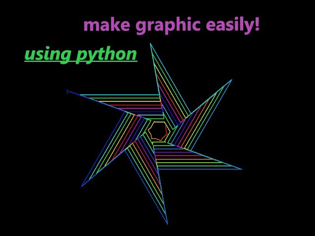 how to make a cool graphic design using python it's very easy you can try it!