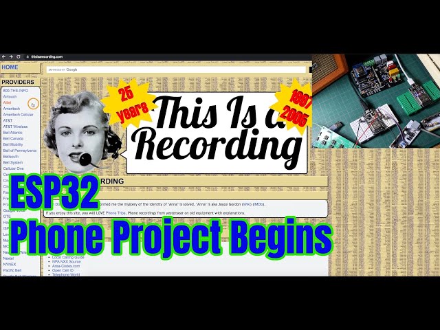 Telephone Central Office Re-Design with ESP32 Begins