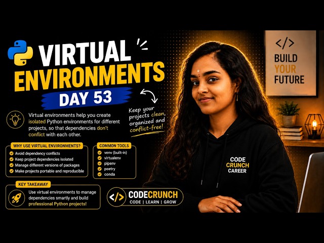 What Is a Python Virtual Environment? 🤯| Day 54 | 100 Days of Python | Interview Question