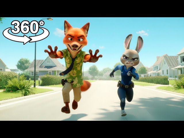 Zootopia: Judy Hopps And Nick Wilde Catches YOU! 🐰🦊 | 360° VR Experience | Ultra Immersive 4K
