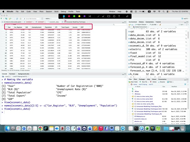 Econometric Model using R (Lecture Notes)