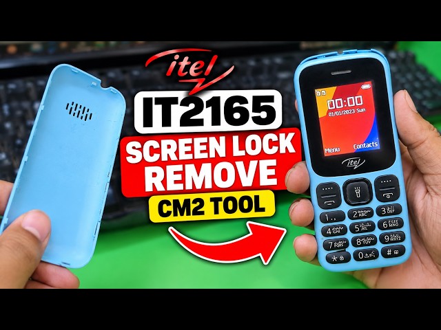 Itel IT2165 Password Unlock via CM2 Tool | Screen Lock Remove & Reset | Itel IT2165 boot key