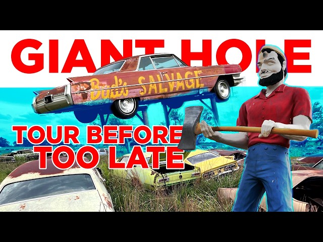 Giant Hole in Bud's Salvage, Oklahoma