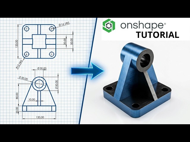 Onshape Tutorial  | How to use RIB Beginner Step-by-Step  Tutorial #17