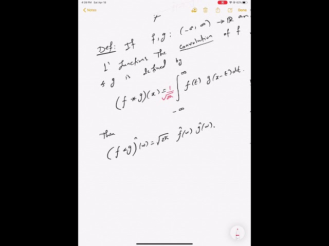 Fourier transform- 4 Convolution 1