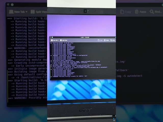 Purple terminal on Linux