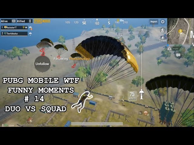 DUO VS SQUAD || PUBG MOBILE WTF FUNNY MOMENTS # 14 || HS CLASHER YT || PUBG MOBILE