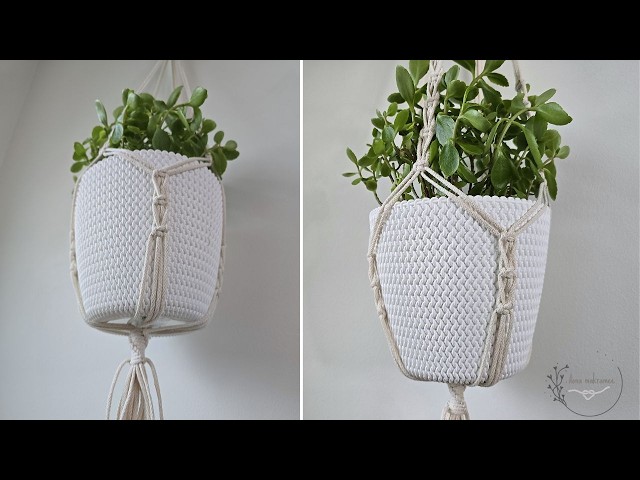 Easiest DIY Macrame Plant Hanger for Beginners 🌿 Minimalist Boho Design