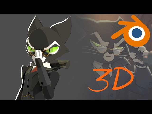 Mordecai - Lackadaisy 3D Model Timelapse