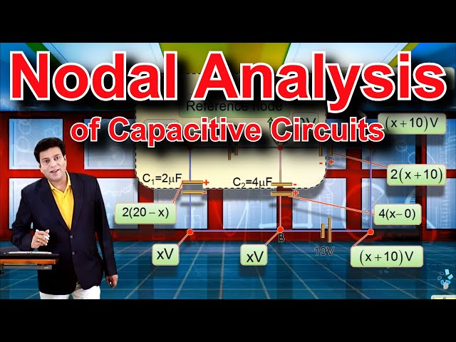Nodal Analysis of Capacitive Circuits | JEE Mains Advanced Physics by BM Sharma