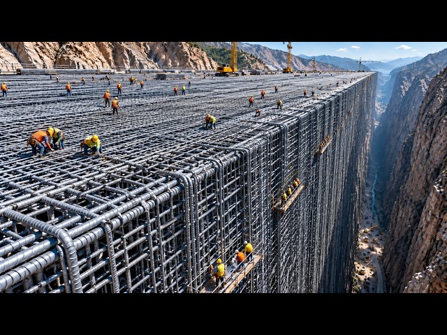 Mega Dam Construction: They Rebuild the Mountain Before Raising a Giant Dam