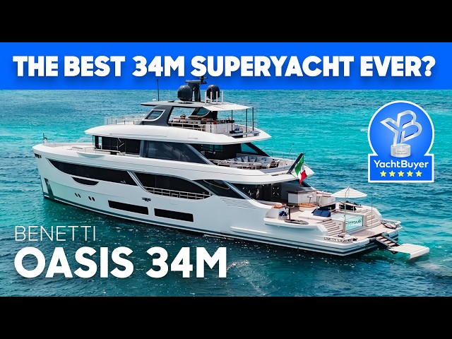 This Pool Deck CHANGED Everything! Benetti Oasis 34M Yacht Tour & Review