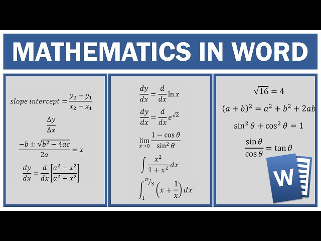 Math Equations In Word | Urdu/Hindi |