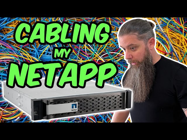 Cabling up my NetApp storage system