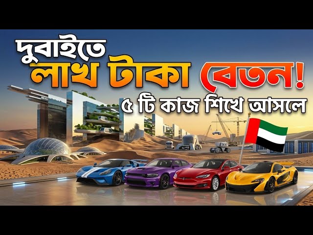 দুবাইয়ে ১ লাখ টাকা বেতনের সেরা ৫টি কাজ | How to Earn High Salary in Dubai 2026