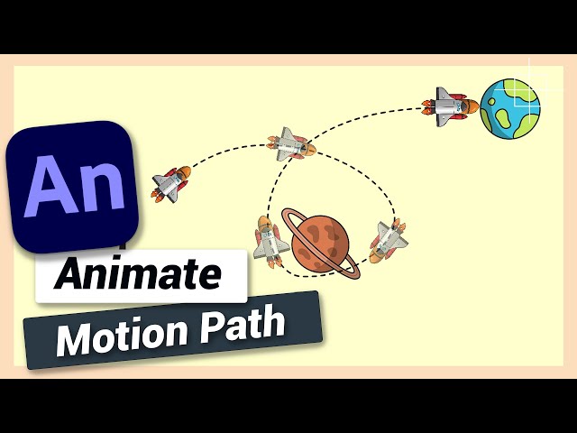 Move Object Along Path or Motion Path Animation | Adobe Animate CC Tutorial