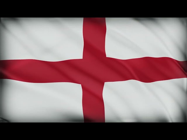 England Flag Waving | England Flag Background Video