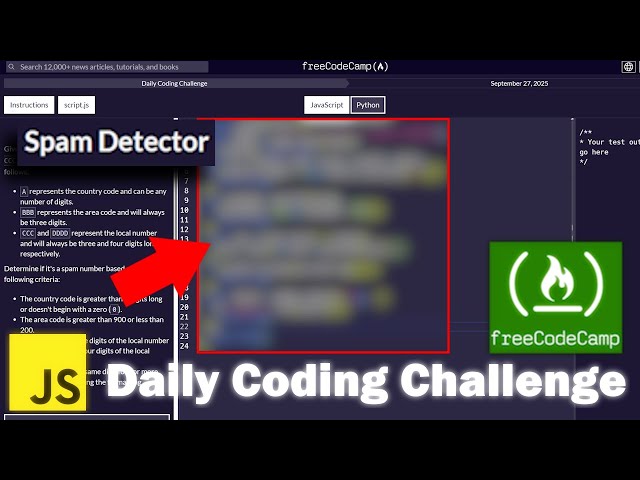 JavaScript Daily Code Challenge 9/27/25 - FreeCodeCamp