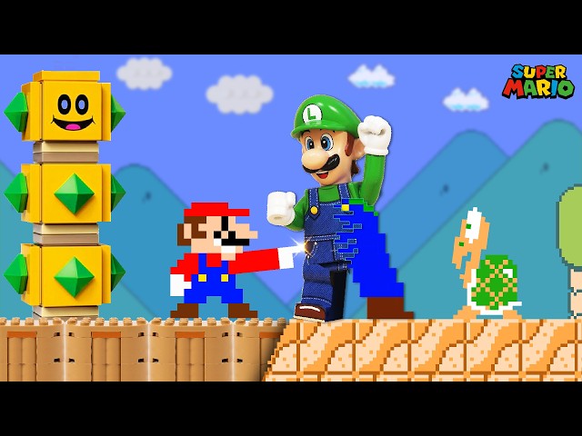 Super Mario Bros., But everything Mario touches turns to LEGO