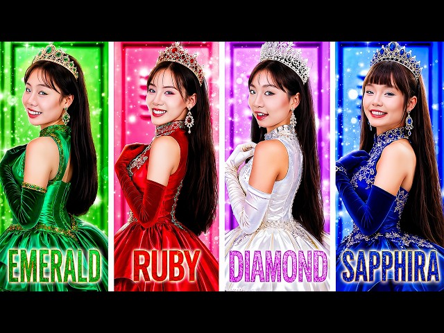 Poor Emerald Vs Normal Ruby Vs Rich Diamond Vs Giga Rich Sapphire At School!